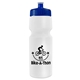 a white bottle & navy blue lid 24 oz venture bike white water bottle