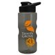 a smoke bottle & black lid & orange mixing ball mini mountain 22 oz tritan(tm) shaker bottle with drink thru lid