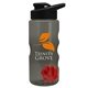 a smoke bottle & black lid & red mixing ball mini mountain 22 oz tritan(tm) shaker bottle with drink thru lid