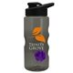 a smoke bottle & black lid & violet mixing ball mini mountain 22 oz tritan(tm) shaker bottle with drink thru lid