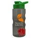a smoke bottle & green lid & red mixing ball mini mountain 22 oz tritan(tm) shaker bottle with drink thru lid