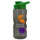 a smoke bottle & green lid & violet mixing ball mini mountain 22 oz tritan(tm) shaker bottle with drink thru lid