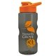 a smoke bottle & orange lid & orange mixing ball mini mountain 22 oz tritan(tm) shaker bottle with drink thru lid
