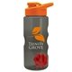 a smoke bottle & orange lid & red mixing ball mini mountain 22 oz tritan(tm) shaker bottle with drink thru lid