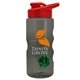 a smoke bottle & red lid & green mixing ball mini mountain 22 oz tritan(tm) shaker bottle with drink thru lid