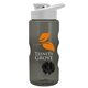 a smoke bottle & white lid & black mixing ball mini mountain 22 oz tritan(tm) shaker bottle with drink thru lid