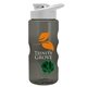 a smoke bottle & white lid & green mixing ball mini mountain 22 oz tritan(tm) shaker bottle with drink thru lid