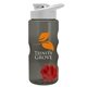 a smoke bottle & white lid & red mixing ball mini mountain 22 oz tritan(tm) shaker bottle with drink thru lid