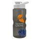 a smoke bottle & white lid & blue mixing ball mini mountain 22 oz tritan(tm) shaker bottle with drink thru lid