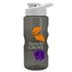 a smoke bottle & white lid & violet mixing ball mini mountain 22 oz tritan(tm) shaker bottle with drink thru lid