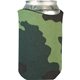aerial view a green camo curve can foam coolie, image 1 of 2