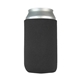 a black slip - on open bottom sleeve koozie