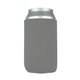 a gray slip - on open bottom sleeve koozie