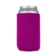 a magenta slip - on open bottom sleeve koozie