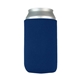 a navy slip - on open bottom sleeve koozie
