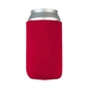 a red slip - on open bottom sleeve koozie