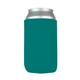 a turquoise slip - on open bottom sleeve koozie