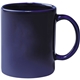 aerial view a cobalt 1 color ceramic mug cobalt, image 1 of 2