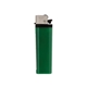 a green solid colored standard flint cigarette lighter