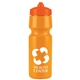a orange bottle & orange lid mighty shot bike bottle with valve lid - 24. oz