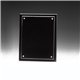 aerial view a black magnetic certificate holder - clear on black - 8 1/2 x 11 insert, image 1 of 2