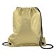 aerial view a metallic gold drawstring sport pack, image 1 of 4