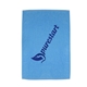 aerial view a ocean blue cotton trainer sport towel, image 1 of 2