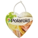 a white with cord plastic heart luggage tag