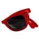 a red folding miami sunglasses