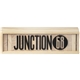 aerial view a wood tumbling tower wood block stacking game, image 1 of 4