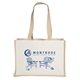 aerial view a natural natural josephine tote bag - screen print, image 1 of 8
