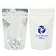 a white 4 oz high barrier mylar bag