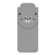 a cat custom promotional paws n claws magnetic bookmark