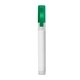 aerial view a translucent green 0.34 oz hand sanitizer spray pump, image 1 of 2