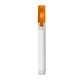 aerial view a translucent orange 0.34 oz hand sanitizer spray pump, image 1 of 2