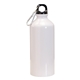 a white 20 oz aluminum water bottle w / carabiner