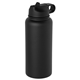 aerial view a black titan 32 oz vacuum insulated water bottle, image 1 of 3