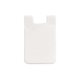 a white slim silicone smartphone mobile wallet