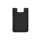 a black slim silicone smartphone mobile wallet