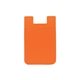 a orange slim silicone smartphone mobile wallet