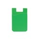 a green slim silicone smartphone mobile wallet