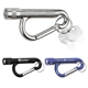 a group of chiron light metal carabiner flashlight with split ring attachment