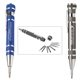 a group of great eight 8 bit metal screwdriver tool kit with metal clip