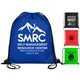 a group of breckenridge 13 w x 16 h - economy drawstring cinch pack backpack