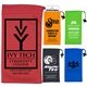 a group of spot color microfiber drawstring pouch for cell phones, eyeglasses and other accessories