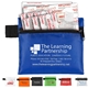 a group of 9 piece hand sanitizer healthy living pack in zipper kit components inserted into zipper kit
