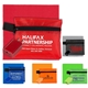 a group of tech hom and travel kit with microfiber cleaning cloth and us wall charger in polyester zipper kit