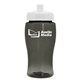 a transparent smoke bottle & white lid poly - pure jr. - 18 oz transparent bottle with push pull lid
