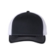 aerial view a navy/ white richardson - five - panel trucker cap - colors, image 1 of 3