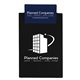 a black board & navy blue clip polystyrene clipboard 5 3/4 x 9 3/4 x 1/8